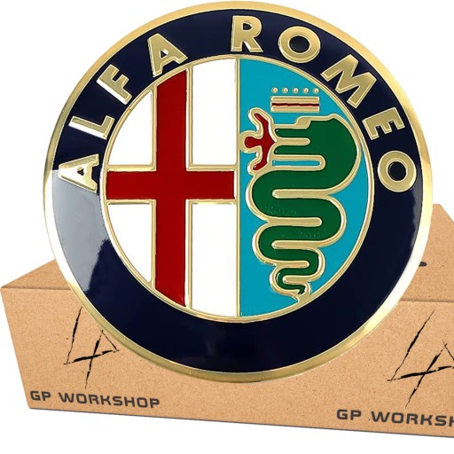 ZNAK ALFA ROMEO 74 mm 147 156 159 ODZNAK MITO