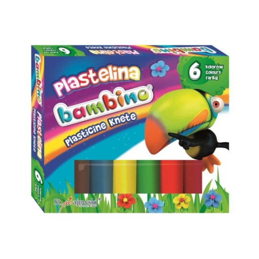 Plastelína 6 farieb Bambino mix vzorov MAJEWSKI