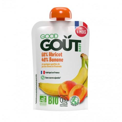Dobrá Gout BIO Marhuľa s banánom, 120 g