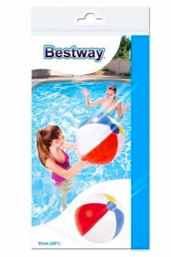 BESTWAY 31021 NAFUKOVACIA ZÁHRADNÁ PLÁŽOVÁ LOPTA 51CM