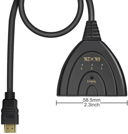 SWITCH 3-v-1 HDMI Splitter 3D 4K 2K HDCP Wwa