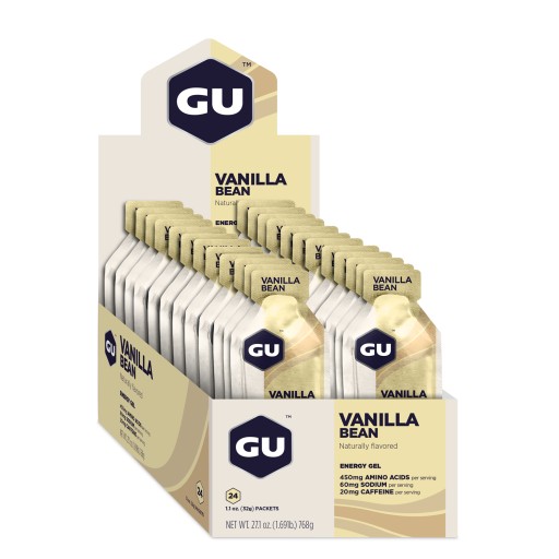 GU Energy Gel Vanilla Bean Vanilkový energetický gél s kofeínom 32g