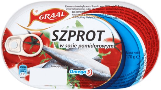 GRÁLOVÉ ŠPROTY V RAJKOVEJ Omáčke 170G