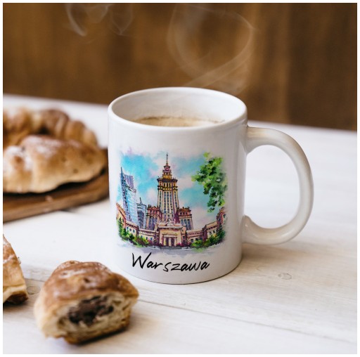 Varšavský hrnček. Palác kultúry a vedy na pohári.