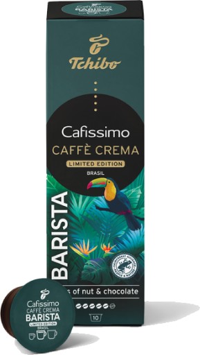 Tchibo Cafissimo Crema Barista Brasil kapsuly 10 kusov Limitovaná edícia