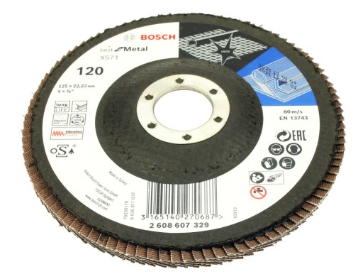 BOSCH KOTOUČ KLAPKA 125mm GR.120 NA KOV