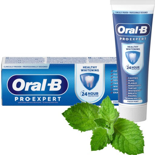 ORAL-B PRO-EXPERT ZDRAVÉ BIELENIE ZUBNÁ PASTA ČERSTVEJ MäTY bielenie