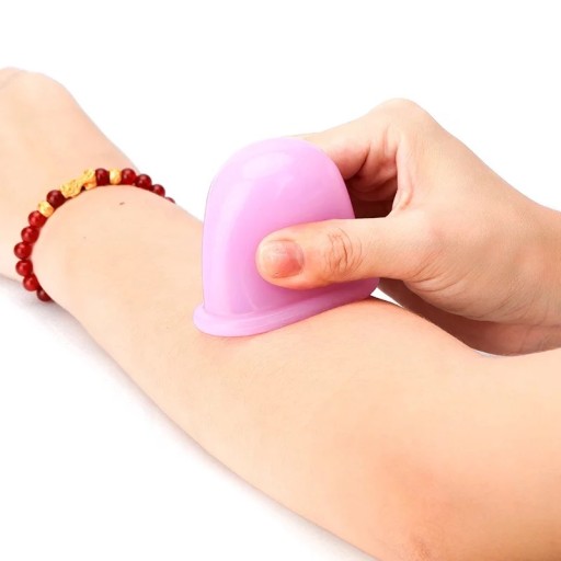 SILIKÓNOVÉ VÁKUOVÉ CUPPINGY NA MASÁŽ TELA, veľké ružové