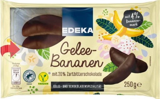 Gelee-Bananen Edeka želé 250 g
