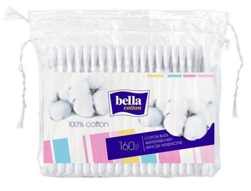 Bella Cotton štuple do uší vo fólii, 160 ks
