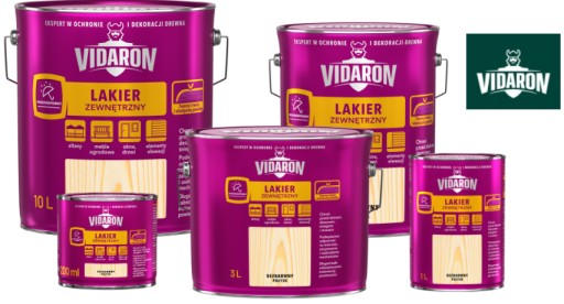 VIDARON VONKAJŠÍ LAK ČIRÁ LESK 0,2L