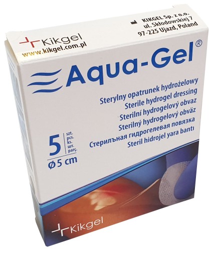 Hydrogélový obväz Kikgel Aquagel, priemer 5 cm
