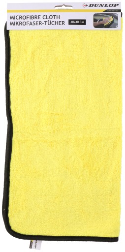DUNLOP MICROFIBER autoplachta, univerzálna, 40x40 cm, žltá