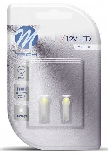 M-Tech LED ŽIAROVKA 12V W1,2W 0,2W BIELA 1XSMD