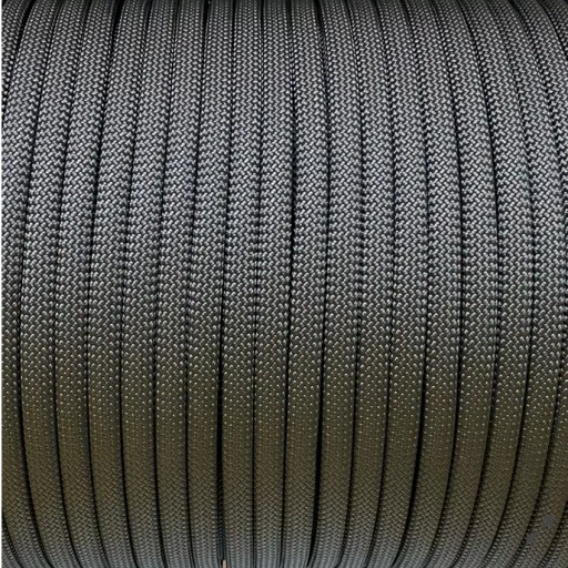 Polostatické statické lano Tendon 4WORK 10,5 mm BY METR, dĺžka 1 m, čierne
