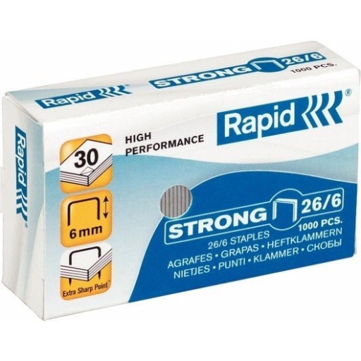 ZOŠÍVAČKY RAPID STRONG 26/6 1000 KS