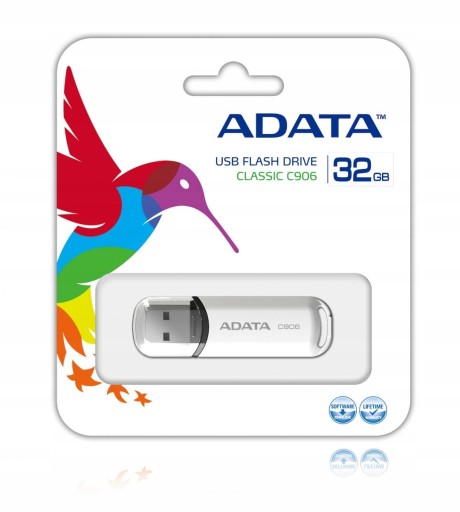 Pendrive Adata C906 32 GB USB 2.0 biely