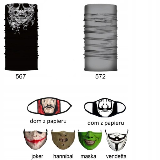 KARNEVALOVÁ MASKA BANDANA KARNEVALOVÝ KROJ