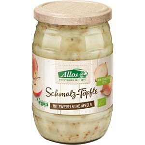 VEGÁNSKA SADLA S CIBUĽOU A JABLKOM, BEZLEPKOVÁ, BIO 250 g - ALLOS