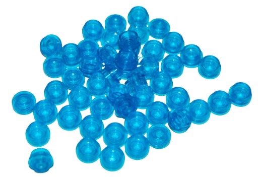 LEGO 4073 1x1 trans blue cie NOVINKA (6g) 51 ks
