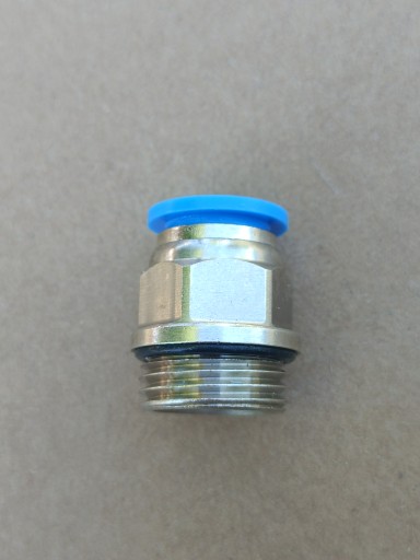Priamy zásuvný pneumatický konektor fi 12mm závit 1/2