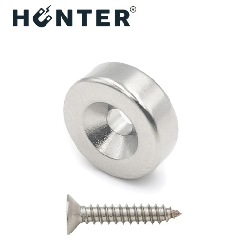NEODYMOVÝ MAGNET S OTVOROM na krúžok 14x5mm, cylindrická skrutka - HUNTER