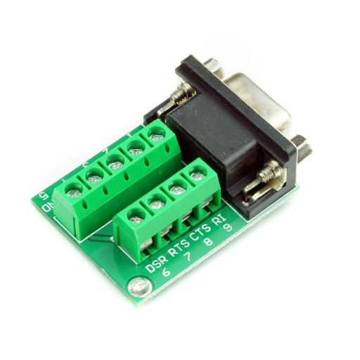 Zásuvkový konektor adaptéra RS232 DB9
