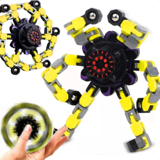 ANTISTRESOVÁ SENZORNÁ HRAČKA NA MONTÁŽ ROBOTOV FIDGET SPINNER