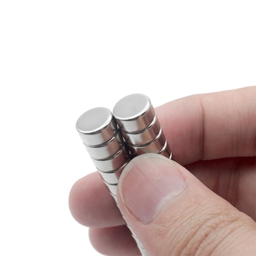 10 x VALCOVÝ NEODYMOVÝ MAGNET 10x5 mm SILNÝ