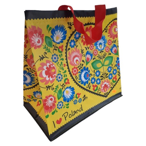 Nákupná taška 24L 35x20x35 Folklórna 1 ks žltá