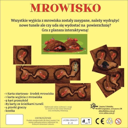 SLOVENSKÁ HRA MRAVOČEK, ABINO