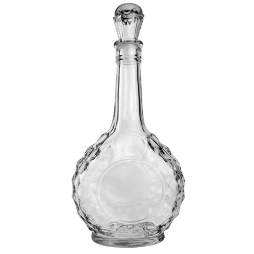 BRILLANT sklenená karafa 0,5 l s korkom na whisky, víno, likér, vodu, 500 ml