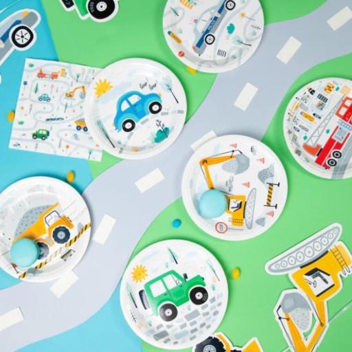 Papierové taniere k narodeninám detí, Cars, 6 ks