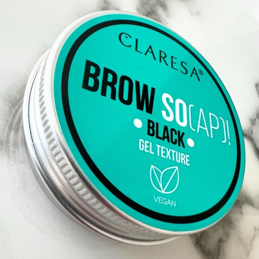 Claresa Stylingové mydlo na obočie BROW SOAP BLACK čierne gélové mydlo 30ml
