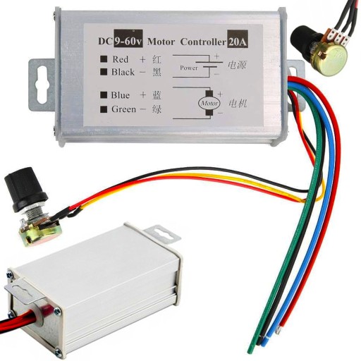 PWM REGULÁTOR OTÁČOK MOTORA DC 9V -60V 20A