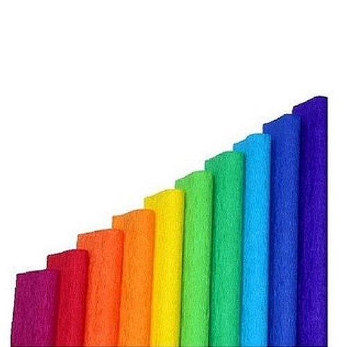 Krimpovaný hodvábny papier MIX Spectrum 10 farieb