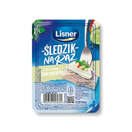 Sleď v smotanovej omáčke Lisner 100g