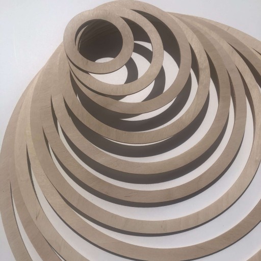 Drevená obručová dekorácia DIY základňa fi 14cm Kruh