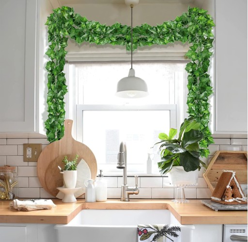 6m Umelé Ivy GIRLAND Kvety na balkón x3