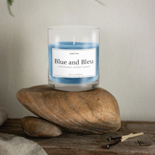 VONNÁ SVIEČKA VONNÁ SVIEČKA Möller SPA - BLU a BLEU PRÍRODNÁ SÓJOVÁ SVIEČKA