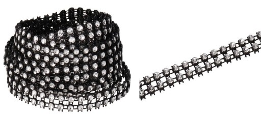 ZIRKONIOVÁ STUŽKA DEKORATÍVNY DIAMANTOVÝ PÁS 1CM X 3M