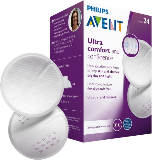 AVENT ULTRATENKÉ JEDNORÁZOVÉ LAKTAČNÉ VLOŽKY PRE LAKTAJÚCE MAMIČKY 24 KS