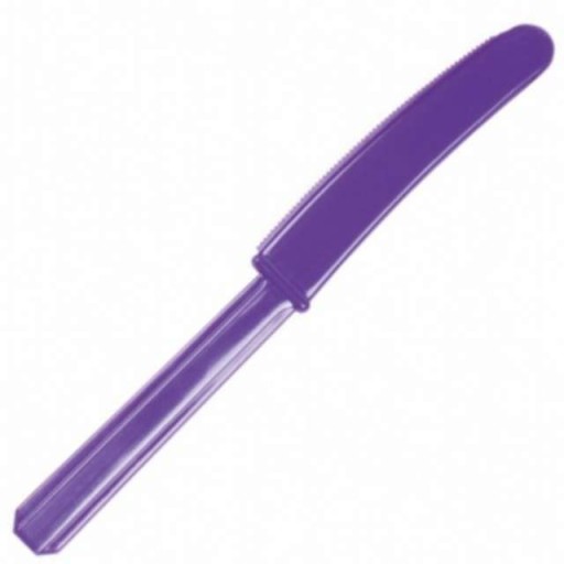 Jednorazové nože PURPLE plastový príbor x10