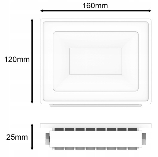 SLIM LED reflektor 30W halogénová žiarovka 2 farby vonkajšie bodové svetlo čierne