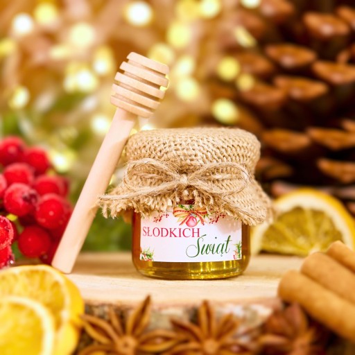 Vďaka Santa Claus vianočný darček med med dóza LOGO