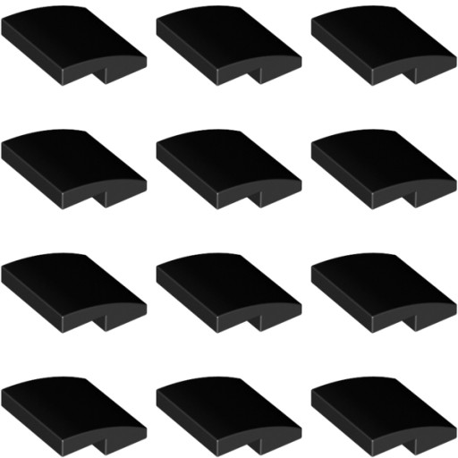 LEGO Bevel 2x2x2/3 Black 6053077 15068 - 12ks
