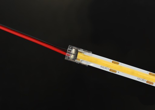 Konektor pre COB neónové LED pásiky, jednostranný konektor