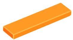 LEGO HLADKÝ TANIER 1X4 ORANŽOVÝ 2431 2 KS
