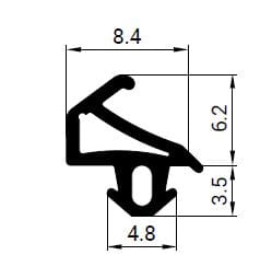 PVC okenné tesnenie S-1155 STOMIL PLUS-TEC
