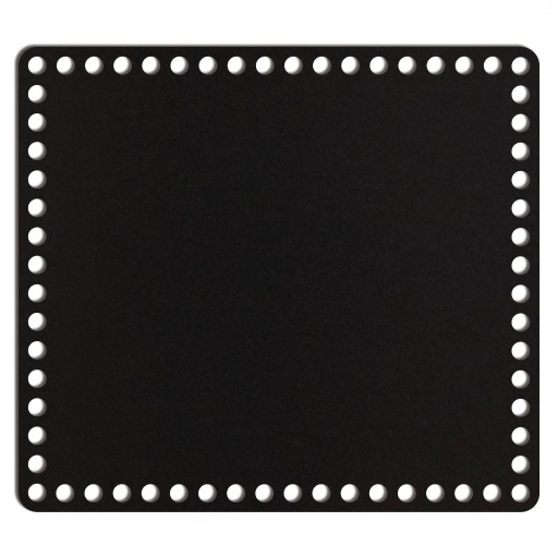 čierny základný košík dno 25x28cm HDF obdĺžnik